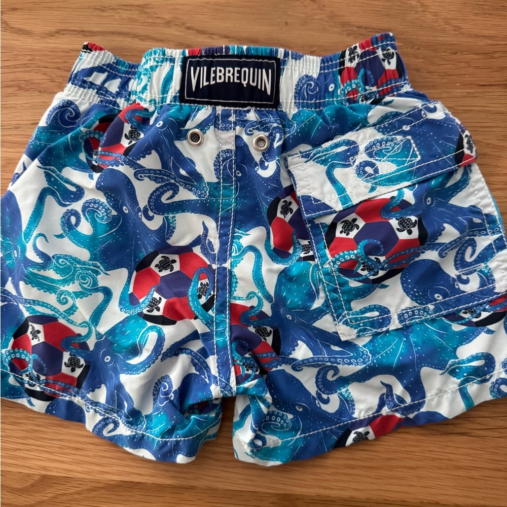 Vilebrequin Blue and Red Marine Shorts